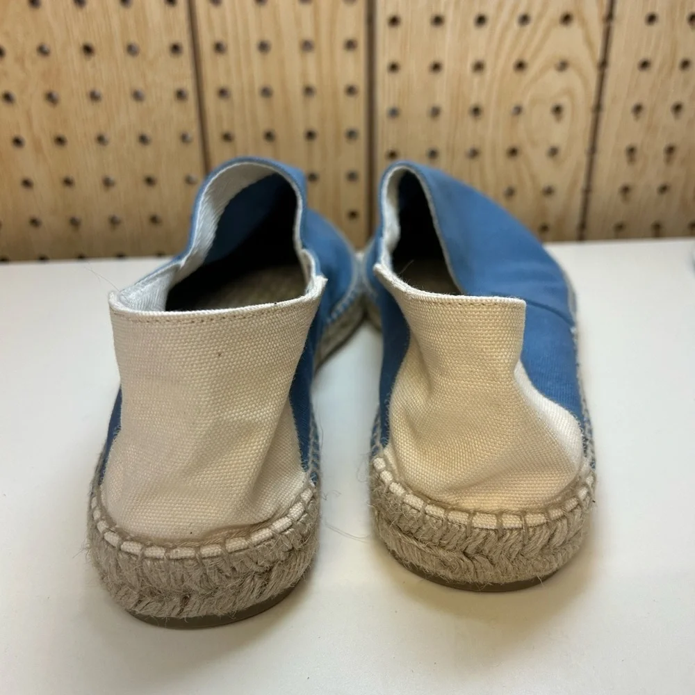 Castañer Blue Canvas Espadrille Slip-Ons